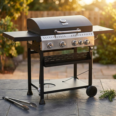 Portable Propane Gas Grill in Black