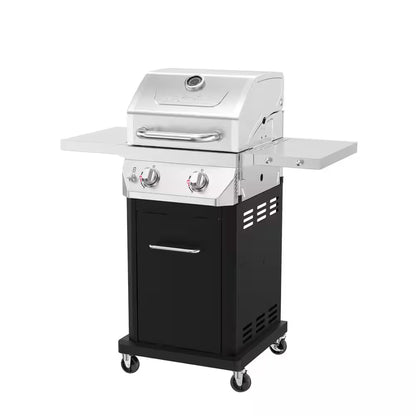 2 Burner Propane Gas Grill in Black