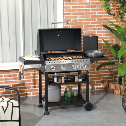 Portable Propane Gas Grill in Black