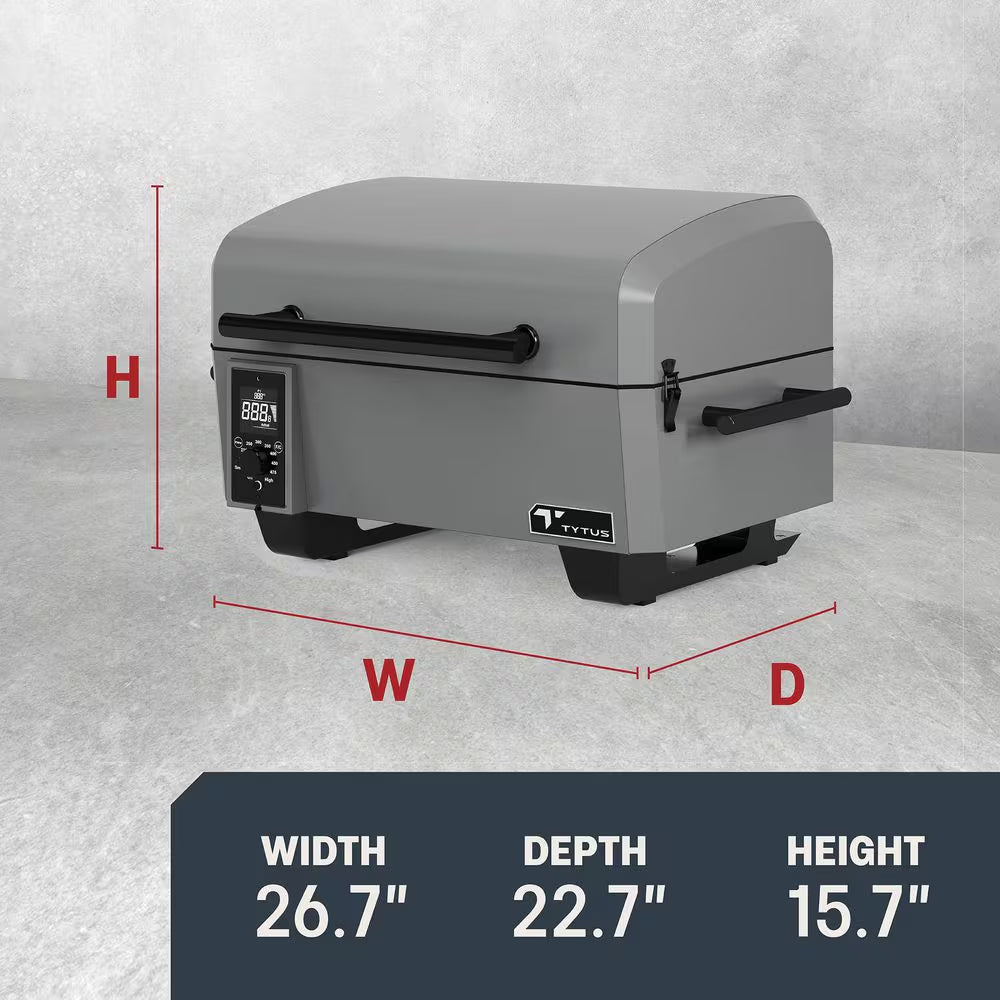 Emberwood Portable Pellet Grill and Smoker in Gunmetal Gray