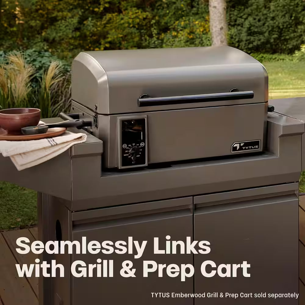 Emberwood Portable Pellet Grill and Smoker in Gunmetal Gray