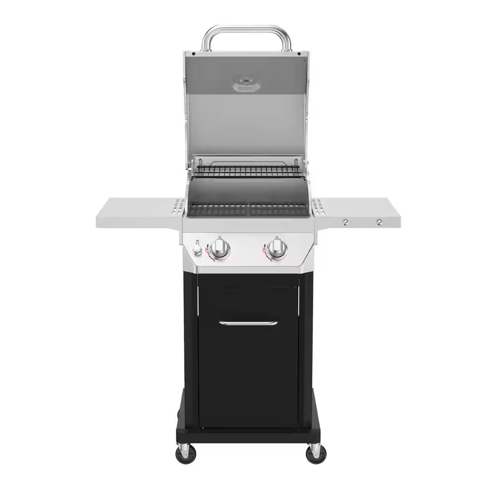 2 Burner Propane Gas Grill in Black
