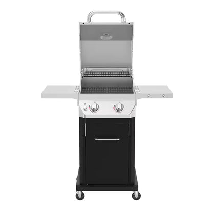 2 Burner Propane Gas Grill in Black